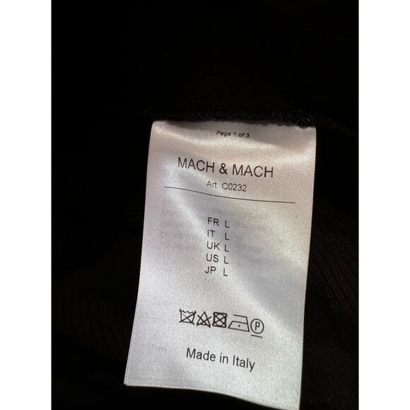 Mach & Mach bodycon  Ribbed Cutout Long Sleeve Sweater Dress size L - Picture 12 of 15